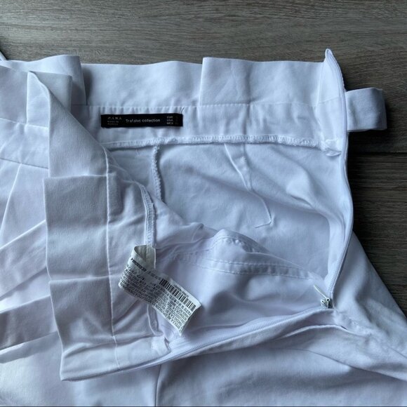 Zara Paperbag Waist High Waist White  Shorts - Picture 8 of 14
